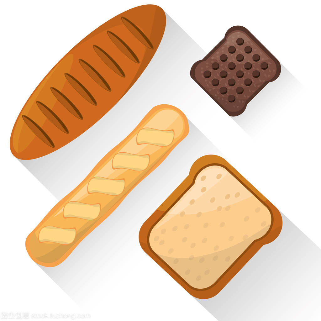 面包食品产品的各种形象